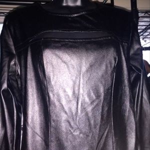 Black pleather large dress